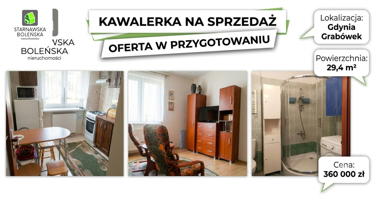 Mieszkanie, 29.4 m², Gdynia